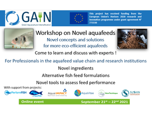 Join workshop on novel aquafeeds