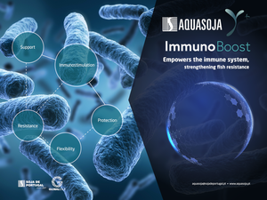 Aquasoja strengthens the immune system of fish with a new diet