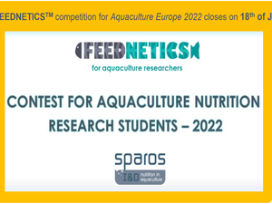 Apply for SPAROS prize for aquaculture nutrition research students