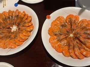 Boiled shrimp platter A_B
