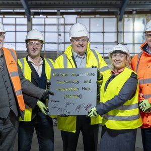 NATIH steel signing. Caption in media release. Please credit University of Stirling